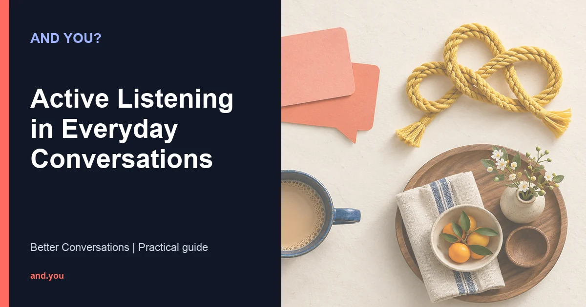Editorial cover for Active Listening in Everyday Conversations