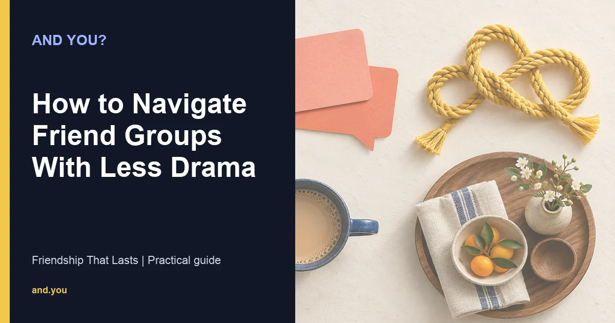Editorial cover for How to Navigate Friend Groups With Less Drama