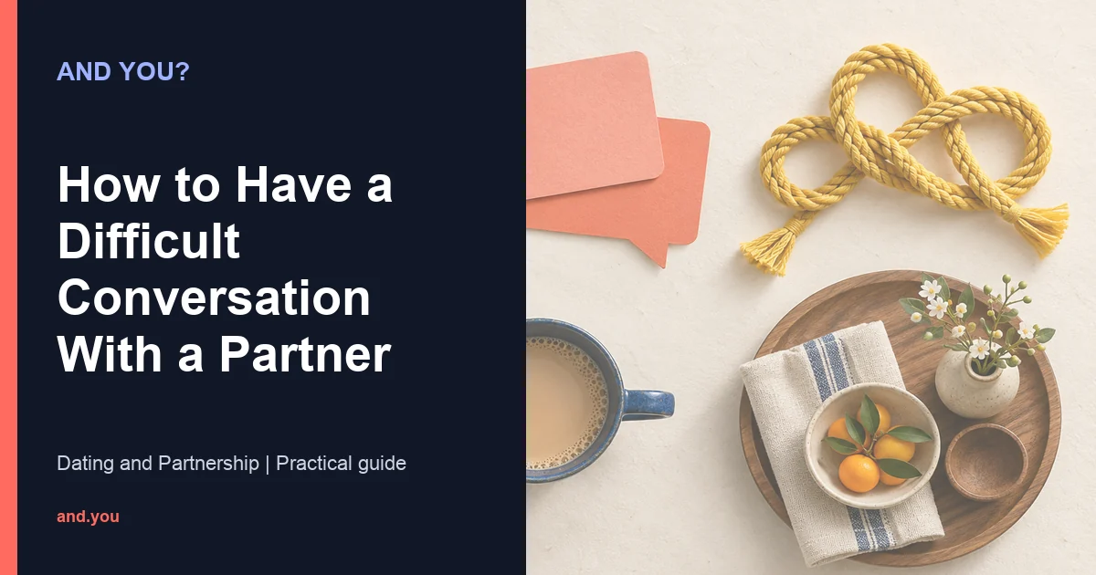 Editorial cover for How to Have a Difficult Conversation With a Partner