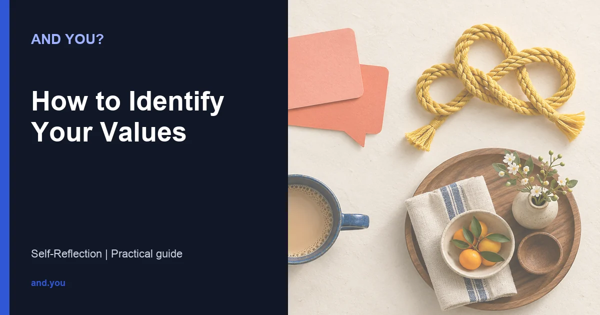 Editorial cover for How to Identify Your Values
