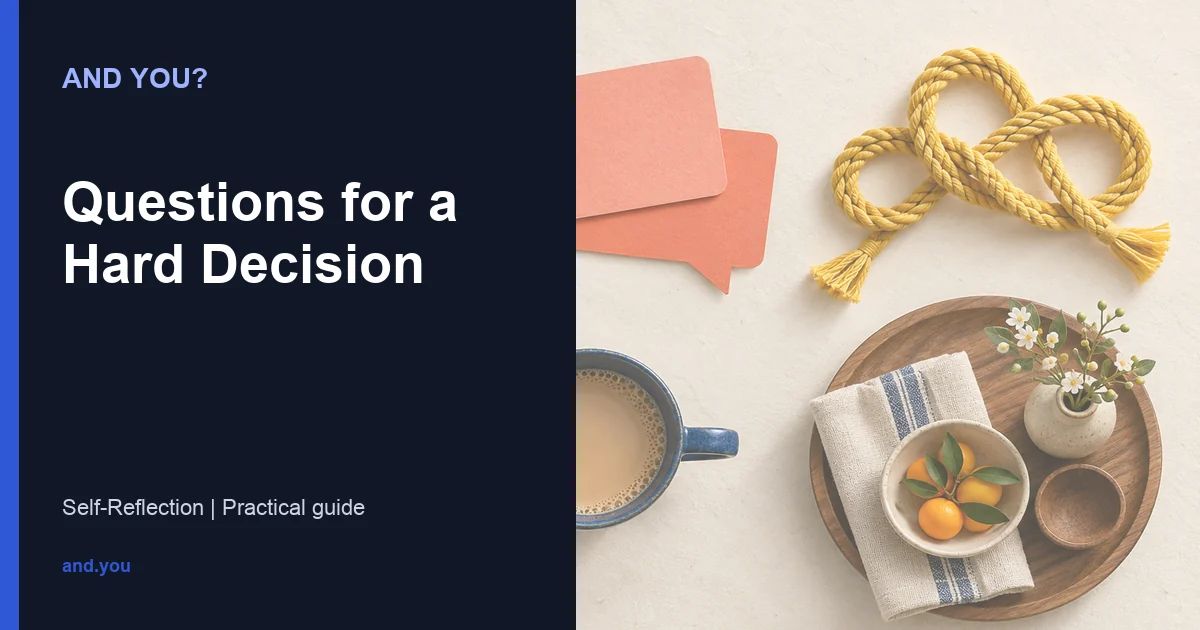 Editorial cover for Questions for a Hard Decision