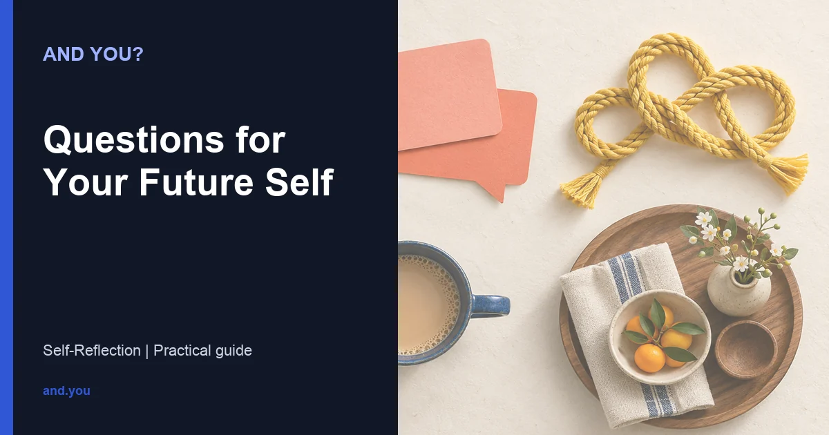 Editorial cover for Questions for Your Future Self