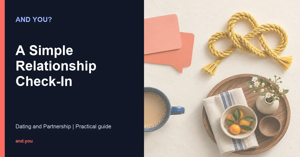 Editorial cover for A Simple Relationship Check-In