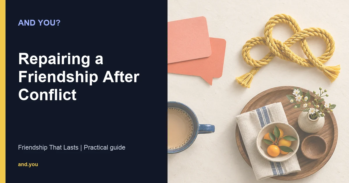 Editorial cover for Repairing a Friendship After Conflict