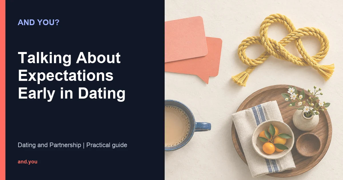 Editorial cover for Talking About Expectations Early in Dating