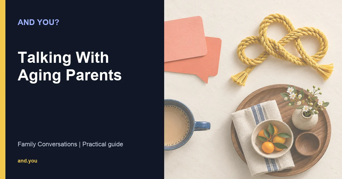 Editorial cover for Talking With Aging Parents
