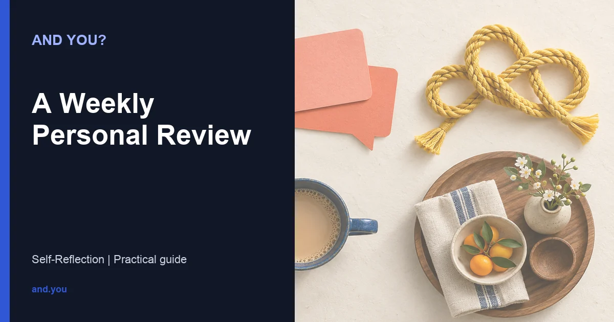 Editorial cover for A Weekly Personal Review
